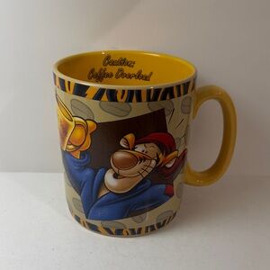 Winnie the Pooh Tigger Caution Coffee Overload Mug Oversized Coffee Cup 28oz